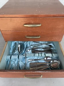 flatware set vintage including case made in Japan-stainless steel. a680 - Picture 1 of 13