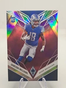 Panini Phoenix Jameson Williams 2022/199 Pink Prizm RC LIONS - Imagen 1 de 3