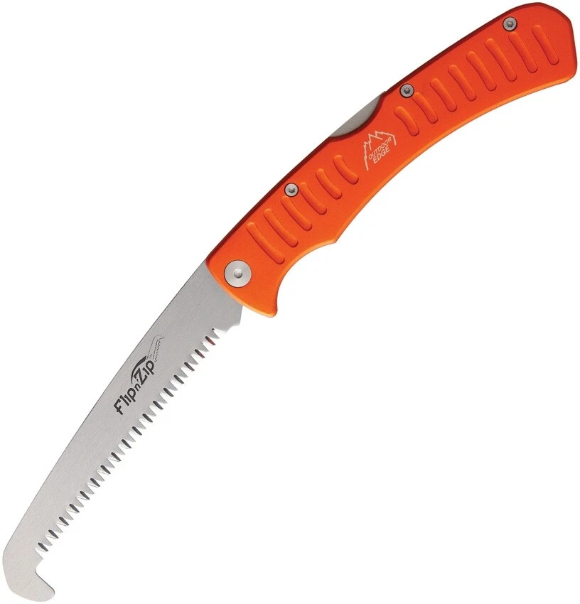 Outdoor Edge Folding Knife 4.38" Stainless Steel Saw Blade Aluminum/Rubberized - Image 1 of 1