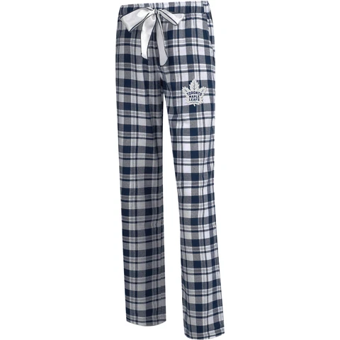 Women's Concepts Sport Navy Toronto Maple Leafs Plus Size Piedmont Flannel Pants Cover