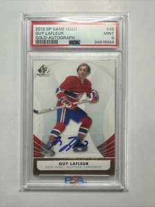 2012 SP GAME USED GUY LAFLEUR GOLD AUTO #46 PSA MINT 9 - Picture 1 of 2