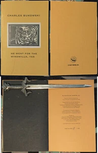 LETTERPRESS CHARLES BUKOWSKI He Went For the Windmills Yes X-Ray Book Beat Poet - Picture 1 of 4