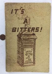 1967 It's A Bitters Bottle Art + J. Umberger Tyler Texas - Picture 1 of 8