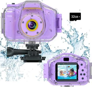 Agoigo Kids Waterproof Underwater Camera Toys For 3-12 Year Old Boys Girls Gifts - Picture 1 of 12