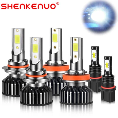 For Toyota Highlander 2011-2013 Combo LED Headlight Fog Light Bulbs Kit 6000K - Image 1 of 4