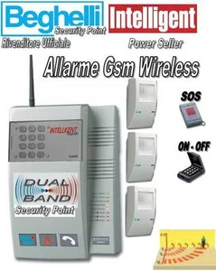 BEGHELLI INTELLIGENT GSM WIRELESS ANTIFURTO ALLARME CASA SALVAVITA DOMOTICA PILE - Foto 1 di 2
