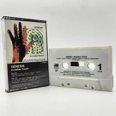 Genesis Invisible Touch Cassette 1986 Atlantic Records 7 81641-4-E C 153740 - Image 1 of 4