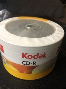 Kodak CD-R 50pk Pack 52x 700mb 80min Recordable Compact Discs New SEALED NOS - Picture 1 of 2