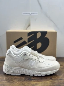New Balance 991 Made In Uk Limited Edition 100% Leather White Icon 45 - Imagen 1 de 9