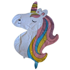 NEW Mylar Balloon Extra Large Colorful Unicorn Birthday Party Decoration - Picture 1 of 4