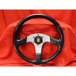 LEONARD VOLANTI Steering Wheel LN ZEAL 35cm Vintage Rare Fake Leather JDM Used - Bild 1 von 20