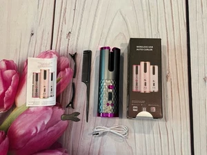 Wireless USB Auto Curler SL-886 4 Zeiteinstellungen Safe Keramik LCD Display Grau - Bild 1 von 6