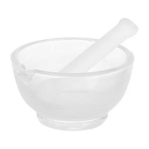 Molinillo de piedra de mortero de vidrio para cocina y mortero pequeño laboratorio para bebés - Imagen 1 de 12