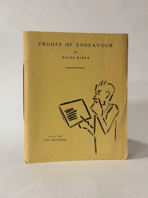 SIGNED Proofs of Endeavour, Giles Dixey. 1963 Limited Edition 1st, Illustrated - Image 1 of 4