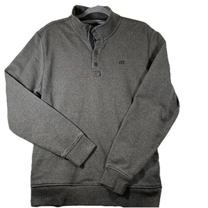Pullover de golf Travis Mathew Henley para hombre con bolsillos en L manga larga con botones - Imagen 1 de 15
