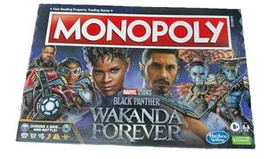 Monopoly Marvel Black Panther Wakanda Forever Family Board Game New - Picture 1 of 3