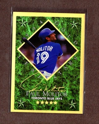 1994 Leaf Gold Stars PAUL MOLITOR #10 of 15   03843/10000   [NrMt-Mint] - Image 1 of 2