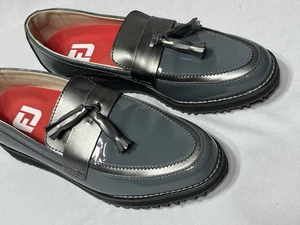 FootJoy Sandy Damen-Golfschuhe, 7 Medium, Stil 92397, anthrazit/silber - Bild 1 von 11