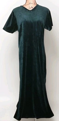 Camisón vintage de terciopelo esmeralda rico Victoria’s Secret Country - talla grande Foto 1 de 4