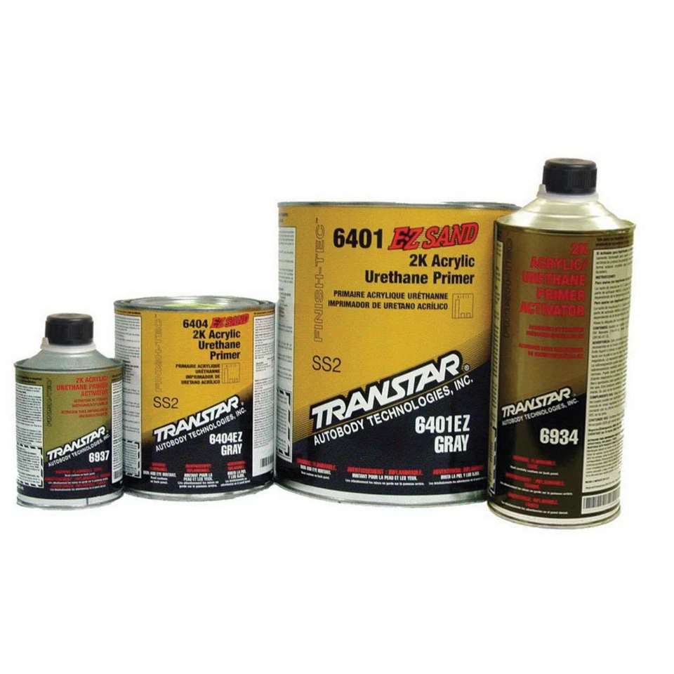 Transtar Autobody Products EZ Sand 6404 Acrylic Urethane Primer, 1 qt Can, Gray, Foto 1 de 1