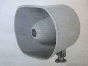 WR-10 Atlas Sound 10 Watt HORN Loundspeaker 8 Ohm Indoor/Outdoor Mnt Bracket NOS - Picture 1 of 1