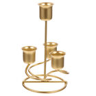 Metall Candlestick Halter für Weihnachts-Deko (Gold)