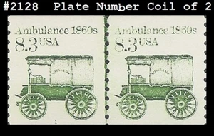 USA5 #2128 MNH PNC2 Pl #1 Ambulance - Picture 1 of 1