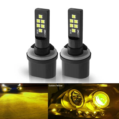 880 Golden Yellow LED Bulb SMD 3030 Bright Fog Light Plug N Play for Chevy Tahoe - Image 1 of 4