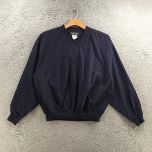Page & Tuttle Windbreaker Jacket Womens L Blue Long Sleeve Pullover V-Neck NEW - Picture 1 of 14