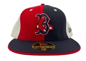 Vintage New Era MLB Boston Red Sox Team & Alt Log 59FIFTY eng anliegende Mütze, 7 3/4 - Bild 1 von 15