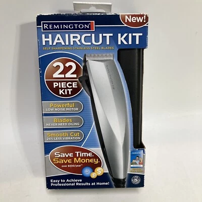 REMINGTON Haircut Kit 22 piece Low Noise Self Sharpening Stainless Steel NEW - Image 1 of 4