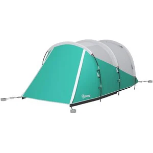 Tenda da Campeggio 2-4 Posti Impermeabile 460x260x190 cm Verde 07T0GN VivaGarden - Foto 1 di 9