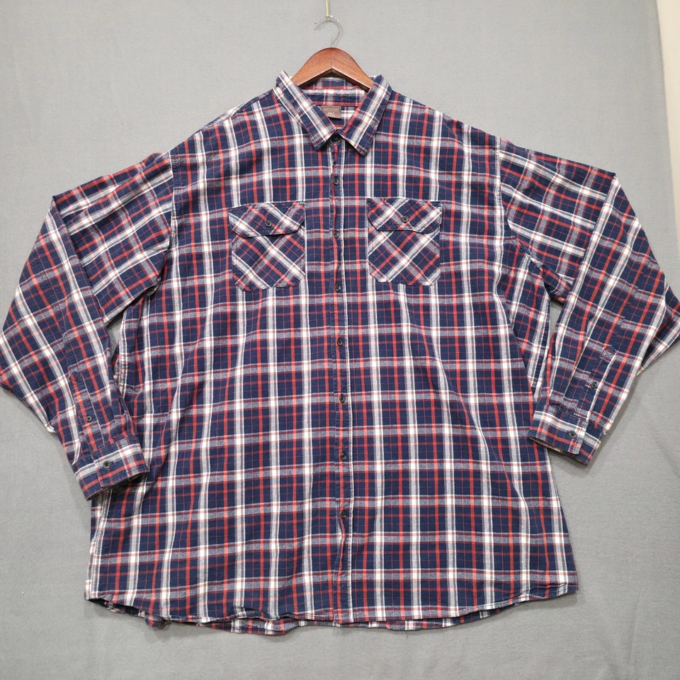 Camisa con botones de manga larga multicolor Great Northwest para hombre talla 4XLT Foto 1 de 4