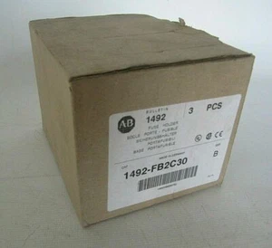 (CAJA DE 3 NUEVOS) Portafusibles Allen-Bradley 30A 600V Clase CC Dbl Cat. 1492-FB2C30 - Imagen 1 de 6
