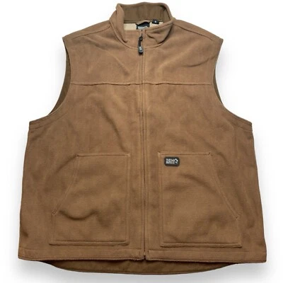 DDX Dri Duck Men's Fleece Brown Flex Vest Full Zip Size XL Outdoor Workwear - Image 1 of 4