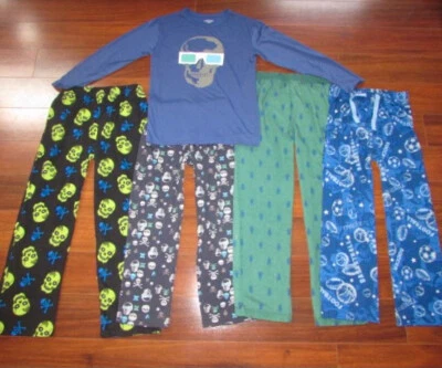 GYMBOREE Cherokee ~ Boys' 12 14 XL~ Lot of Sleepwear Pajama Set & Sleep PJ Pants - Imagem 1 de 4