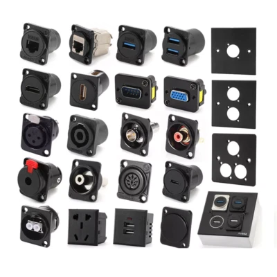 Panel Mount Connector D Type USB3.0/2.0 HDMI Female Metal Connector Many Types - Image 1 of 4