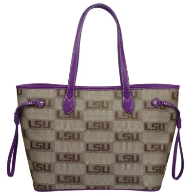 Bolso de mano, billetera y collar de safari con licencia estatal LSU Tigers Louisiana Foto 1 de 4