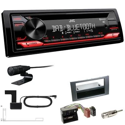 JVC KD-DB622BT DAB inkl Antenne Bluetooth USB Einbauset für Ford C-Max 2003-2007 - Bild 1 von 4