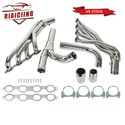 Stainless Header & Y Pipe Kit for 14-17 Chevy/GMC Silverado Sierra 1500 5.3 6.2L - Image 1 of 4