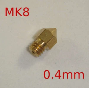 Nozzle Boquilla 0.4mm Extruder Extrusor MK8 3D printer filamento 1.75mm - Imagen 1 de 1