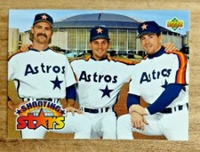 1992 UPPER DECK JEFF BAGWELL DOUG DRABEK CRAIG BIGGIO SHOOTING STARS CARD#475