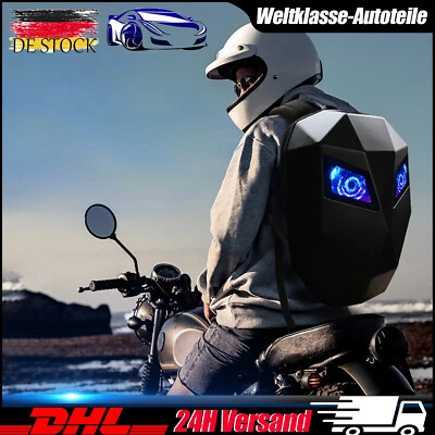 LED Backpack Motorcycle Cycling Helmet Hard Shell Knight Laptop Backpack Travel - Bild 1 von 4