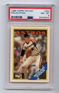 1988 Topps Tiffany NOLAN RYAN #250 PSA 8 quasi nuovo-mt Houston Astros - Foto 1 di 2