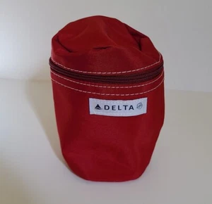 Delta Skyteam Nylon Reißverschlusstasche Kosmetiktasche Tragetasche - Bild 1 von 8
