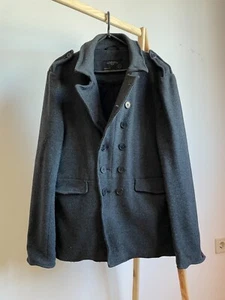 Allsaints A/W 08 Stockwell Lazarus Military Wool Blend Coat Size L - Picture 1 of 9