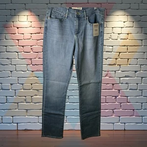 Signature by Levi Strauss & Co. Mid-Rise Straight Blue Jeans Size 10 Med W28 L34 - Picture 1 of 13