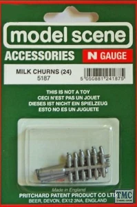 5187 Modelscene N Gauge Milk Churns Pack of 24 - Picture 1 of 1