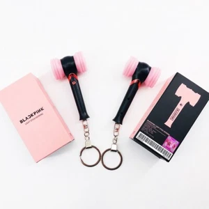 Fans Kpop Blackpink Lightstick Mini Keychain Key Ring Hammer Heart Keychain Gift - Imagen 1 de 11