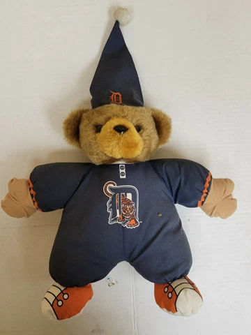 MLB Detroit Tigers Pajama Teddy Bear, NEW Cover